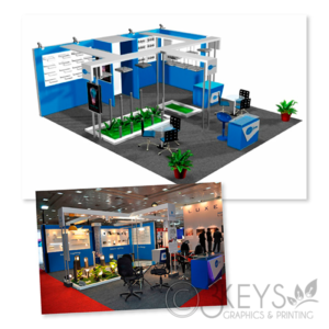 Trade show booth visual design